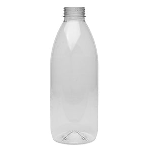 1 Litre Round PET Juice Empty Bottle with 38mm Cap, Pack of 25
