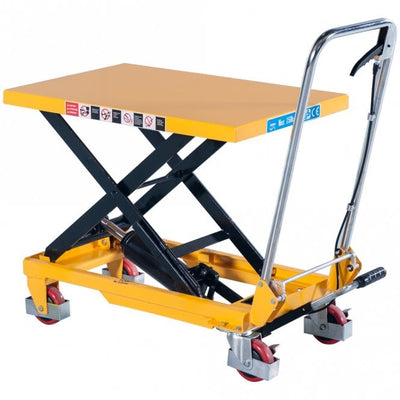 Mobile Scissor Lift Table Trolley 740x450mm – 150kg Capacity Hydraulic Platform