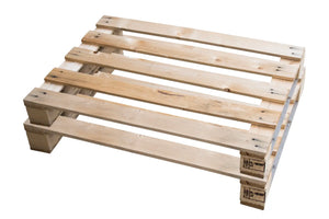 Wooden Display Pallet 800 x 600 x 120 mm, Spruce Wood, ISPM 15 Export, 250 kg Load