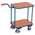 2 Shelf Tray Trolley with Push Handle and EasySTOP Brake – 250kg Capacity