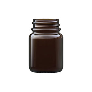 30ml Amber Powder Glass Jar – UV Protective Cosmetic & Storage Jar