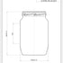 750ml Flint Glass Food Jar