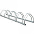 Zinc Plated Steel Floor Mounted 5 Bike Rack - 1320mm