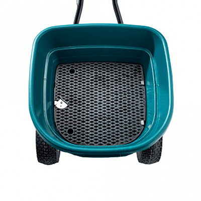 53kg Broadcast Salt Spreader for Snow and Ice - Pneumatic Wheels