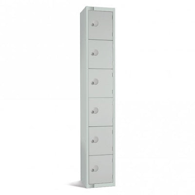 6 Door Contract Steel Locker with Cam - Key Lock, 300 x 300mm