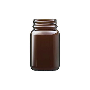 60ml Amber Powder Glass Jar – UV Protective Cosmetic & Storage Jar