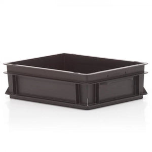10 Litre electro conductive ESD stackable storage box made from antistatic polypropylene