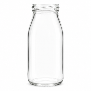 Sticlă pentru lapte din sticlă cu filet cu gât cu înșurubare 250 ml | sticlă din sticlă pentru produse lactate, vândută en-gros