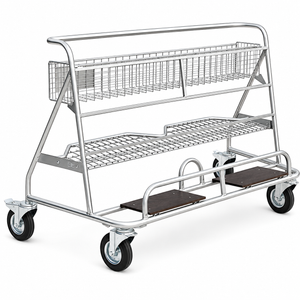Carry WP4 Plate Trolley – With Basket and Shelf for Sheet Material Handling