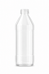 Sticlă de oțet din sticlă de cuarț (flint glass) de 284 ml – capac filetat de 28 mm