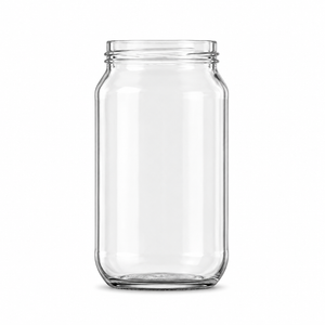 Borcan alimentar din sticlă de cremene, 480 ml