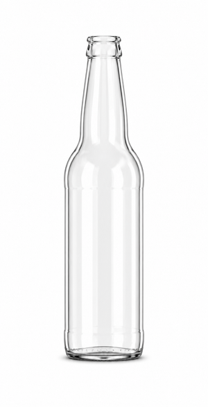 Sticlă din sticlă flint pentru bere tip ale, 500 ml – capac cu închidere tip coroană de 29 mm