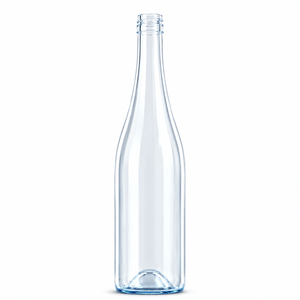Sticlă de vin Burgundy Arctic Blue de 750 ml – capac filetat de 30 mm