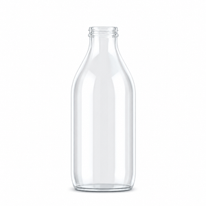 Sticle de lapte din sticlă de 1 halb (568 ml) – finisaj cu capac din folie | Palet de 1.218 unități