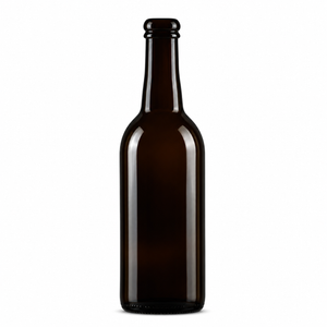 75cl dark amber glass beer bottle with cork finish