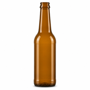 LONG NECK 33cl Brown Reusable Beer Bottle – HKK-AG Crown Finish