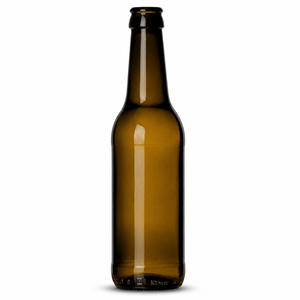 LONG NECK ECOVA 33cl Dark Amber Beer Bottle – Lightweight Crown Finish