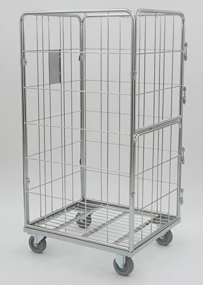 Container 800x700x1500 with Front Doors – Secure Roll Cage for Easy Access