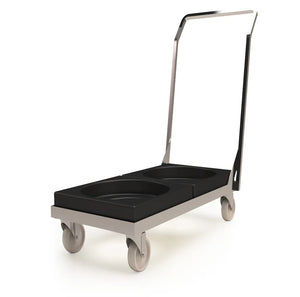 Double Dolly Trolley for 18L, 30L, 45L & 73L Stacking Bins – Compatible with 90L Nesting Bin & 90L Tapered Nesting Bin – Food Approved