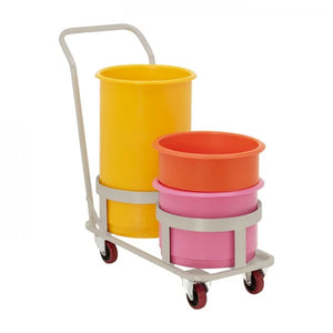 Stainless Steel Dolly with Handle – For 18L, 30L, 45L & 73L Stacking Bins – Food Approved
