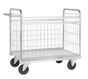 Galvanised Parcel Trolley with Detachable Sides – 300 kg Capacity – 1590 x 650 x 1025 mm