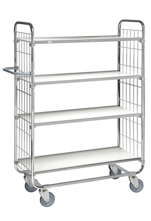 Series 8000 Shelving Trolley – Electrogalvanised – 250 kg Capacity (945 × 470 × 1590 mm)
