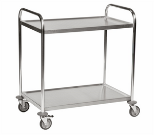 2-Floor Stainless Steel Trolley – C2 – 100 kg Capacity (860 × 540 × 945 mm)