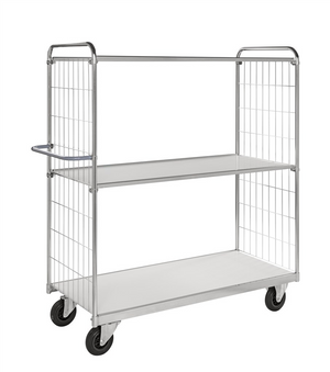Series 9000 Shelving Trolley – Electrogalvanised – 300 kg Capacity (1190 × 650 × 1695 mm)