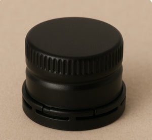 18GL Black Tamper-Evident Cap with Polycone Liner – Precision Seal for Liquids