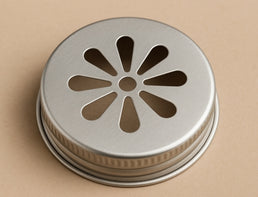 70mm Silver Multi-Hole Flower Mason Cap