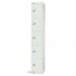 All White Steel Locker with Cam Key Lock, 300mm Depth