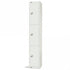 All White Steel Locker with Cam Key Lock, 450mm Depth