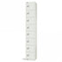 All White Steel Locker with Cam Key Lock, 450mm Depth