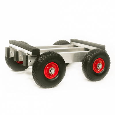 Heavy Duty Aluminium Piano Dolly 800kg Capacity Pneumatic Wheels
