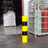 Plastic Bollard Sleeve Cover 183mm Dia. x 1220mm H - Yellow and Black