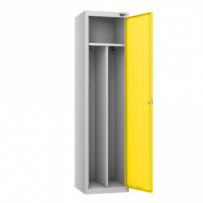 Clean and Dirty Steel Locker with Cam Key Lock, Central Partition and Top Shelf