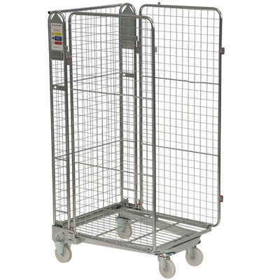 3-Sided Nestable A-Frame Roll Pallet, 600kg Load Capacity, Zinc Plated Steel, 735 x 850 x 1690mm