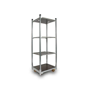 Danish Plant Trolley with 3 Adjustable Shelves – 715x565x1900mm, Galvanized Steel Frame