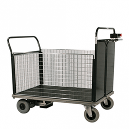 Powered Electric Platform Trolley with 4 Sides - 600kg Capacity