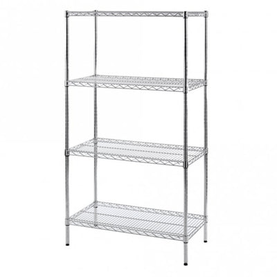 Anti-Bacterial Epoxy Coated Wire Shelving – 460mm Depth Shelf Unit