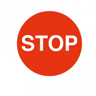 STOP Industrial Floor Marker Graphic Safety Sign
