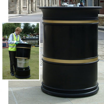 Heritage Open Top Litter Bin, 100 Litre Capacity