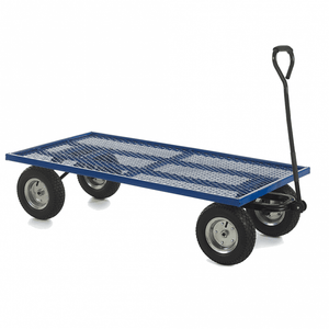 Industrial Turntable Platform Trolley Flat Bed with Mesh Base – 1500 x 750mm, 500kg