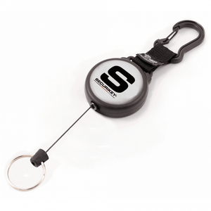 Retractable Karabiner Key Reel with Split Key Ring