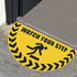 Large Half Circle Floor Marker Graphic Sign - Watch Your Step - 750 x 375mm