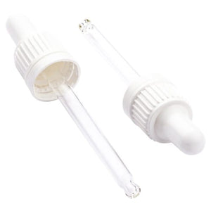 50ml White Tamper Evident Pipette – Dropper Assembly for Glass Bottles