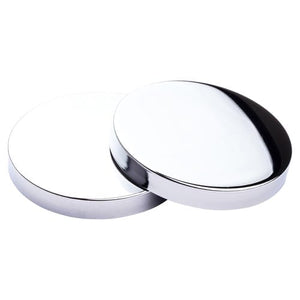 82mm Light Gauge Shiny Silver Lid with Silicone Seal – Jar Closure