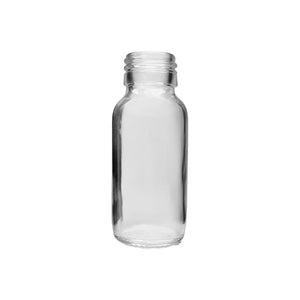 60ml clear medical round white flint glass bottle supplied in bulk pallets of 9,900