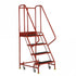 Premier Mobile Safety Steps with Ribbed Rubber Treads – 3 to 6 Step Warehouse Ladders