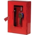 Red Glass Fronted Emergency Key Box Break Glass Fire Safety Key Storage